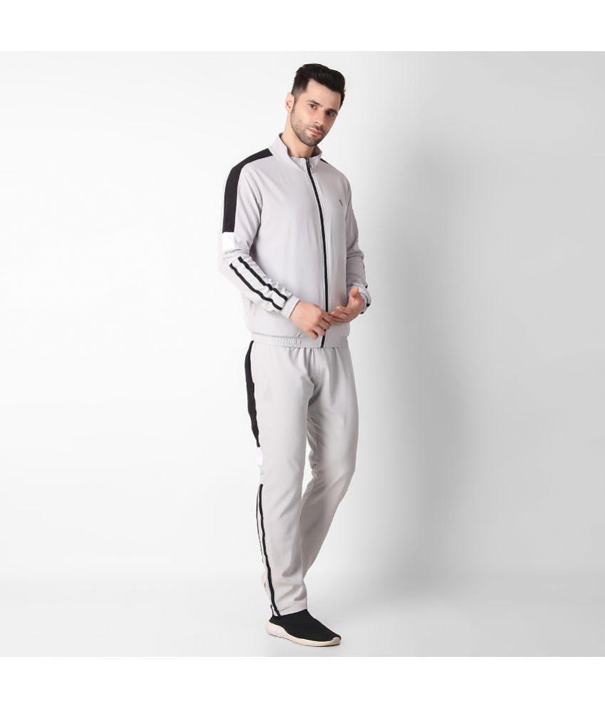 Forbro - Light Grey Polyester Regular Fit Men's Tracksuit ( Pack of 1 ) - M