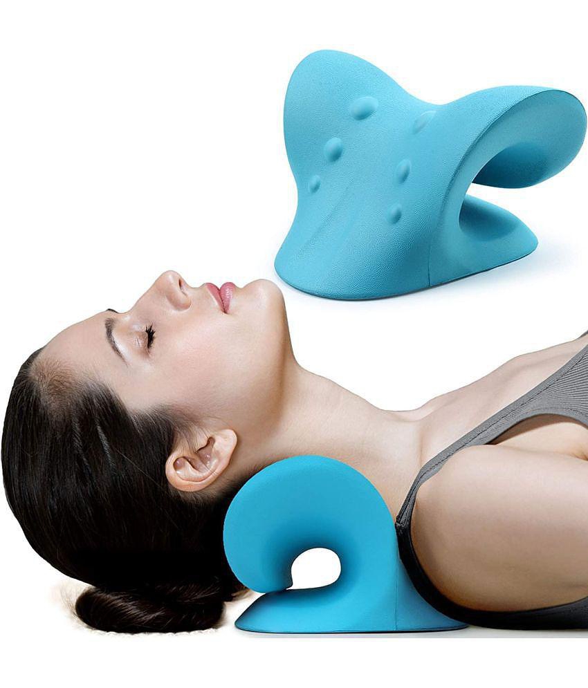 Gatih Neck Relexer Pillow for Pain Wood Polish Foam Massage Relexer Acupressure Chiropractic Pillow 1 no.s