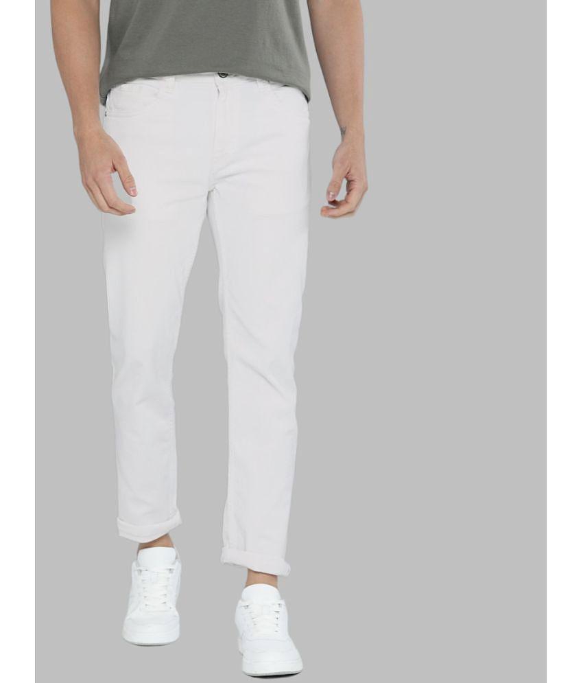 x20 - White Denim Skinny Fit Men's Jeans ( Pack of 1 ) - None