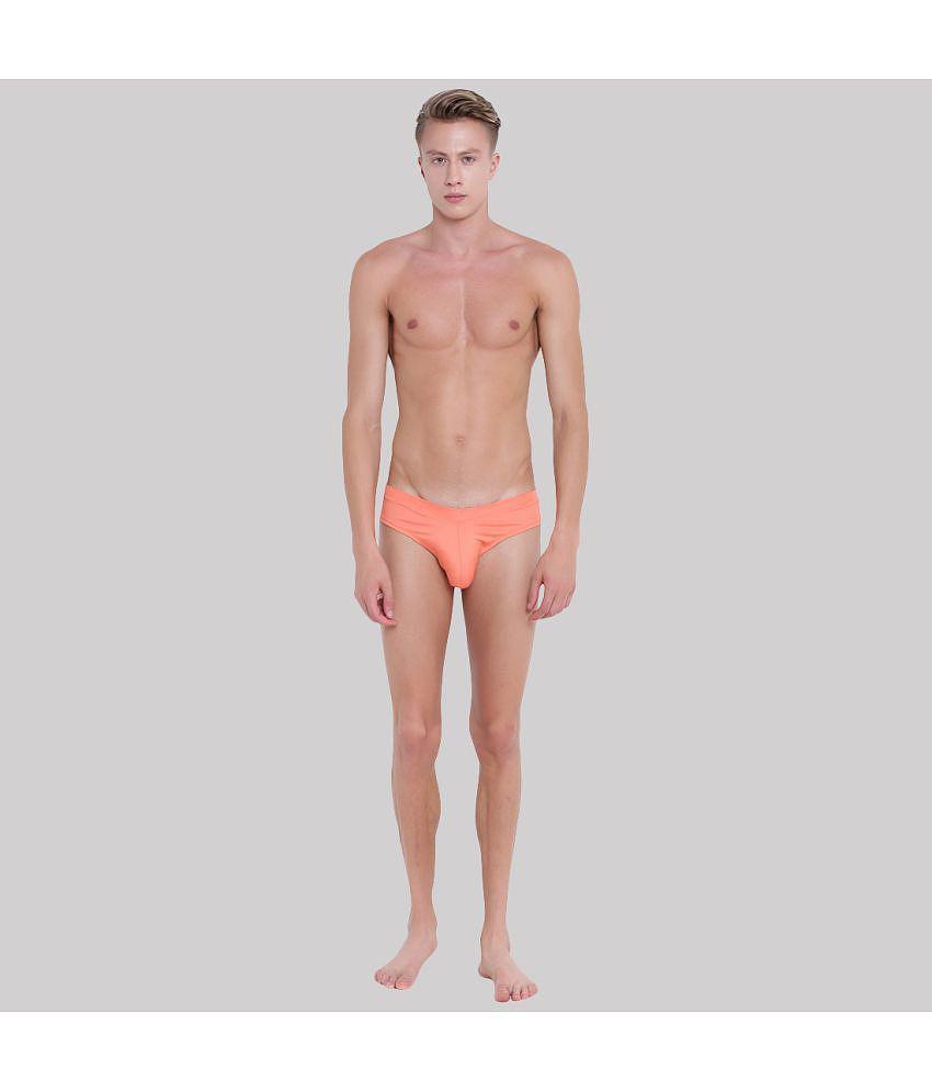 Exclusive Men BASIICS By La Intimo - Orange BCSSS03 Polyester Mens Briefs ( Pack of 1 ) - None 2