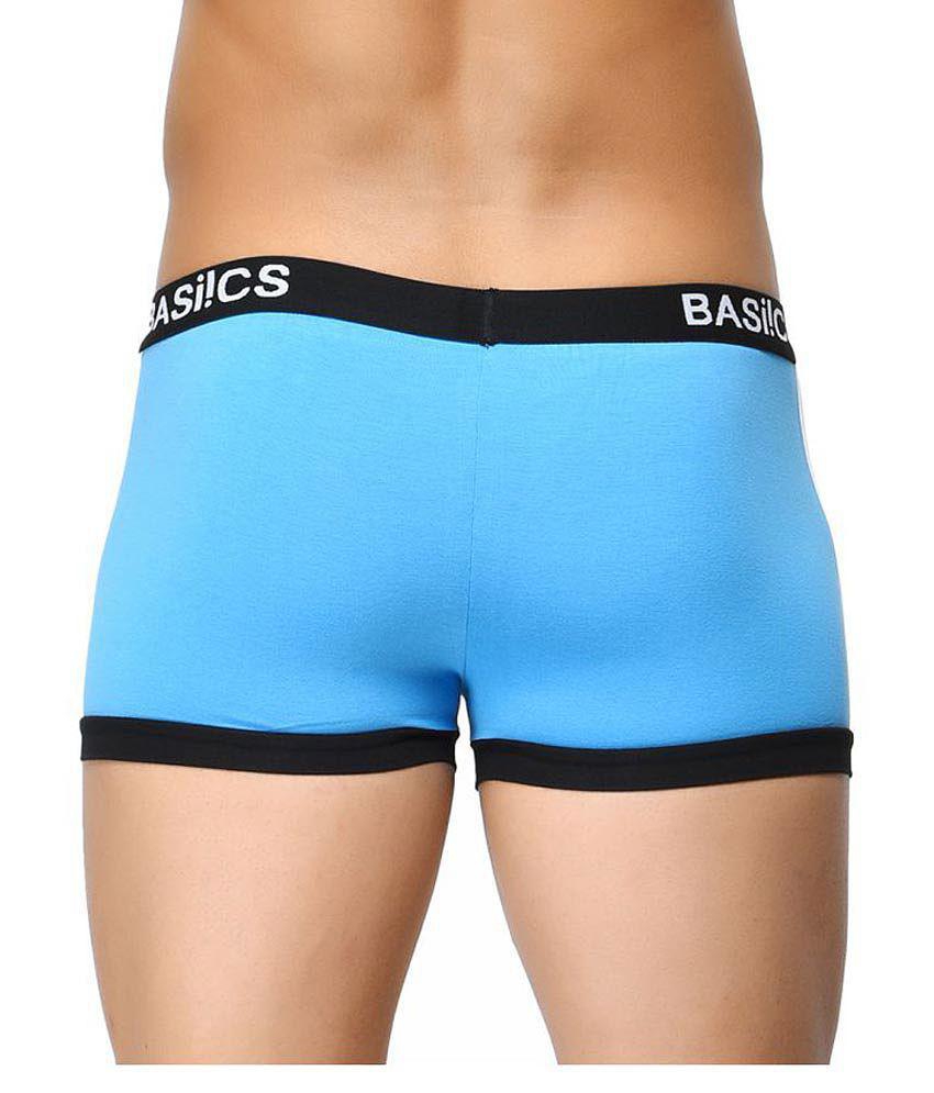 New Men BASIICS By La Intimo - Blue Cotton Men's Trunks ( Pack of 1 ) - M 2025 at ShopCircuit | 