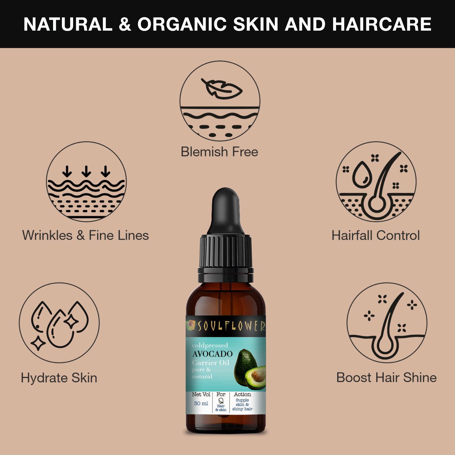 Pure Cold Pressed Avocado Oil For Hair & Skin