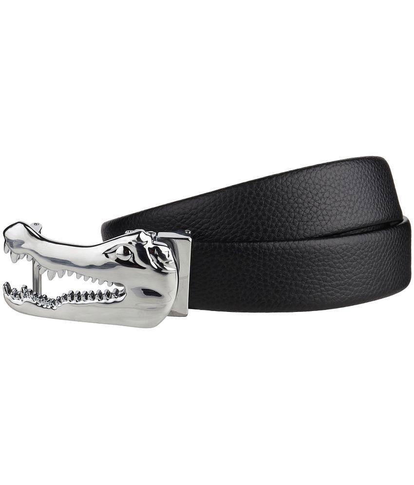 Buy Online Garg Store Zacharias - Black Leather Men's Casual Belt ( Pack of 1 ) - None