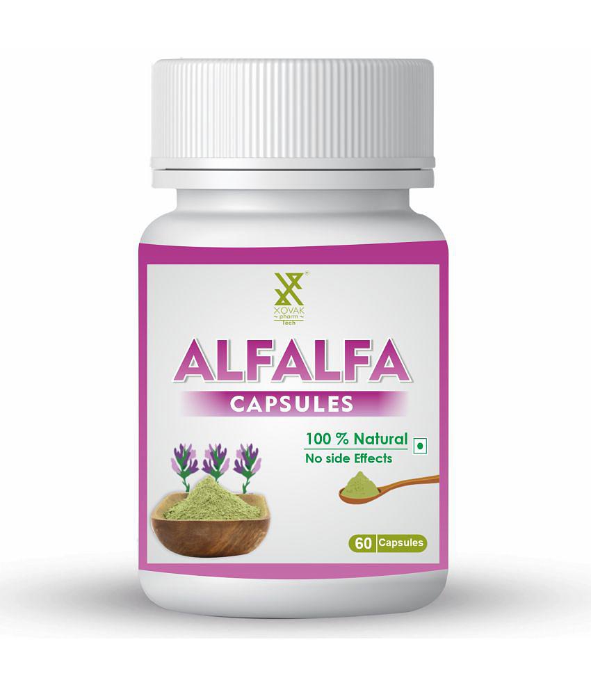 xovak pharmtech Organic Alfalfa Capsule 50 gm Pack Of 1