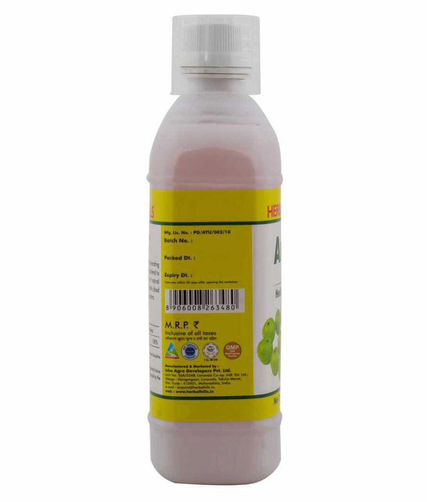 Herbal Hills Amla Swaras or Juice Liquid 500 ml Pack Of 2