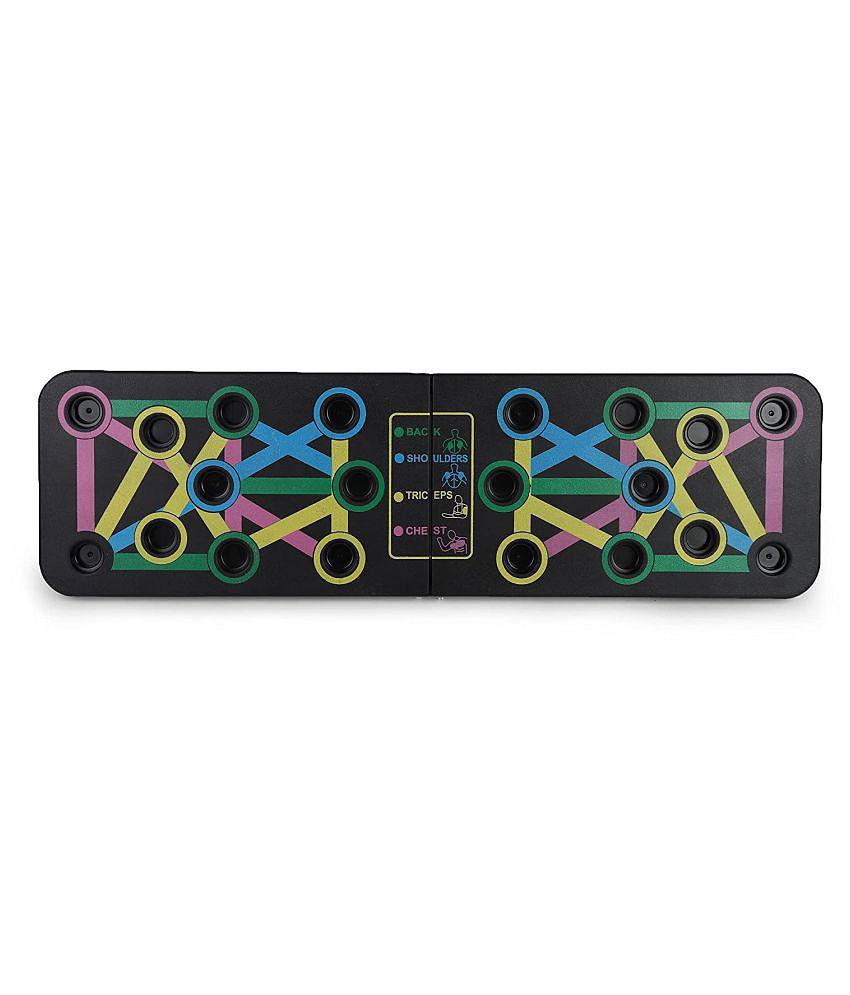 Push Up Board -with 14-in-one Muscle Toning System, Multifunctional Colour Coded Foldable Push up Board for Body Muscle Training - Multi Color