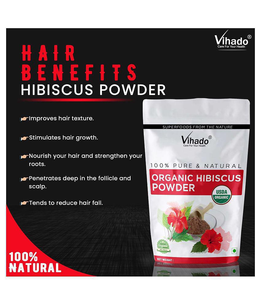 Vihado Hibiscus Flower Powder Hair Scalp Treatment 200 g