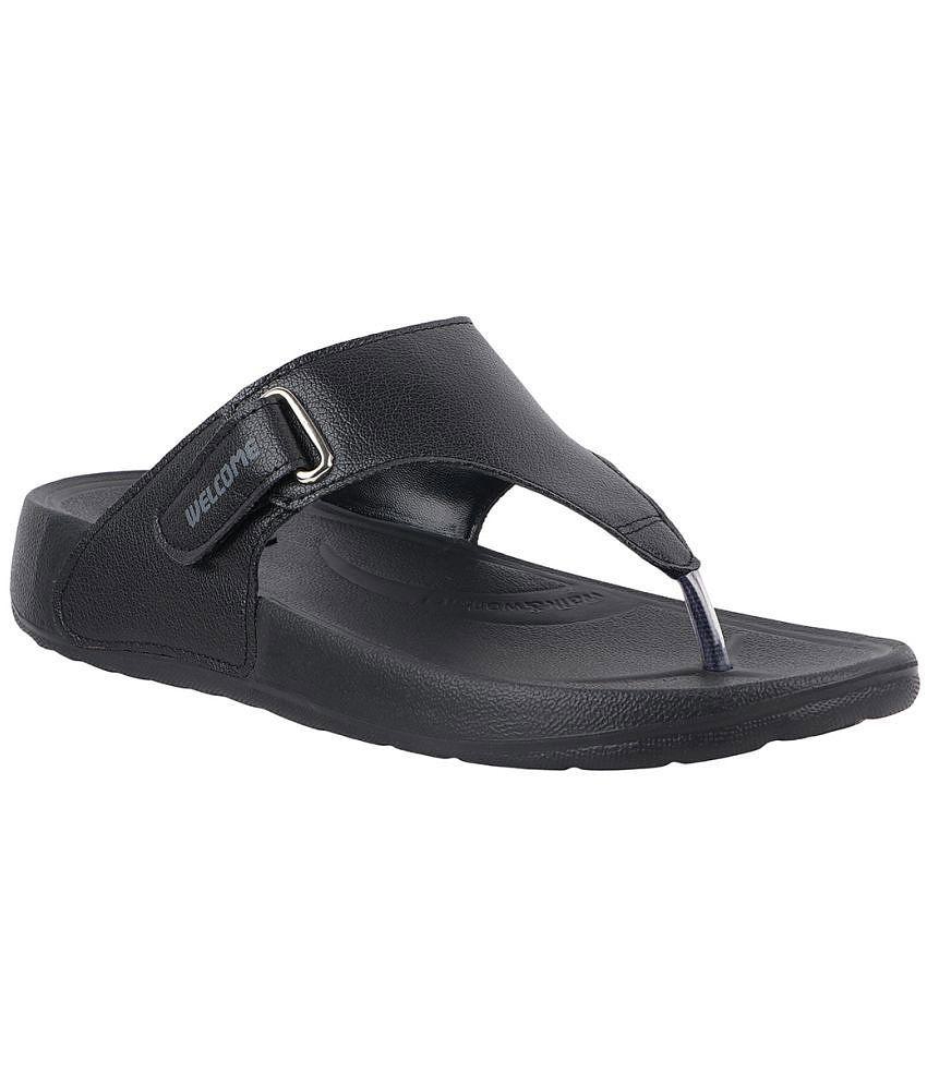 Premium Men Welcome - Black Mens Sandals - None 2025 at ShopCircuit | ONDC