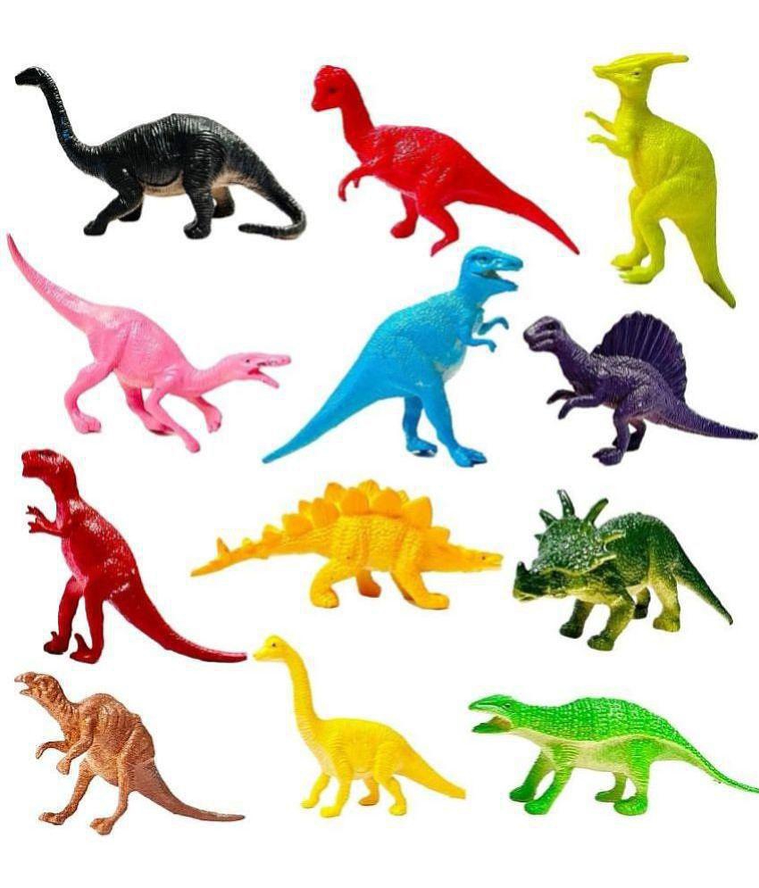 Realistic Mini Animal Figure Toy - Saur Animals Toys for Kids Animal Figure Playset - Jungle Animals Toys Set - Best Birthday Return Gifts for Kids - (12 Pcs)