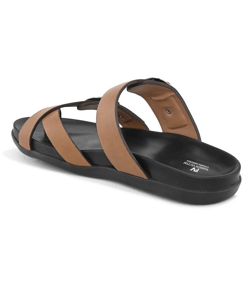 Modern Women Fashion Victim Brown Mens Leather Slipper - None 2025 at ShopCircuit | ONDC