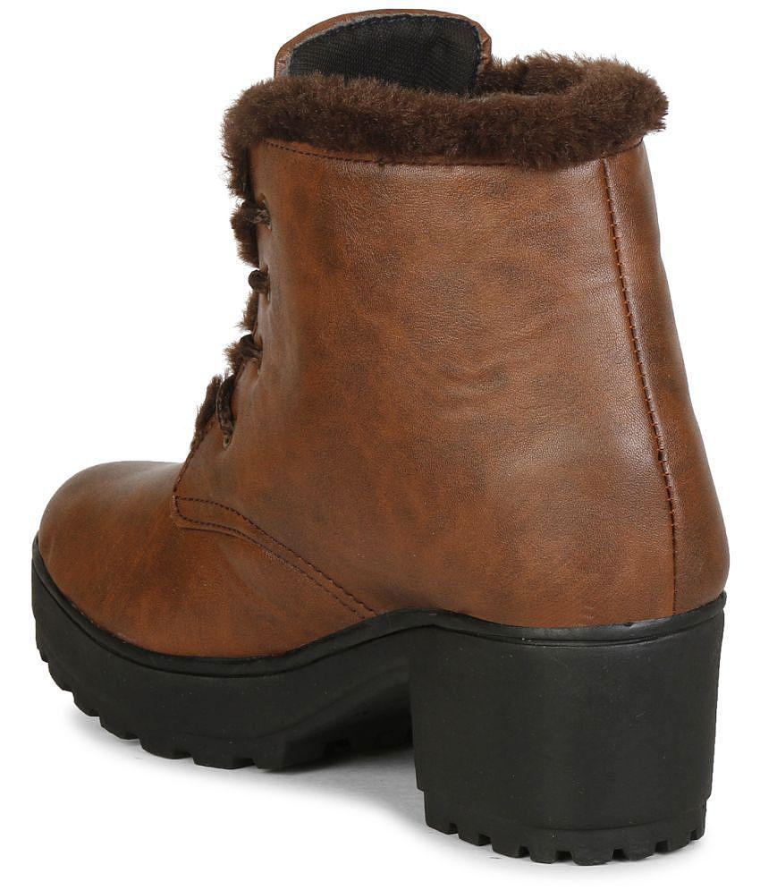 Ishransh - Brown Women's Ankle Length Boots - None