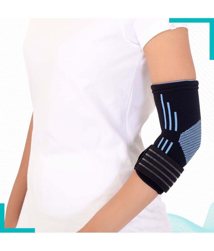 Elbow Support for Gym (1 Pair) - Elbow Brace for Men Women Workout | Elbow Compression Sleeves for Tendonitis Pain Relief, Elbow Pain - None