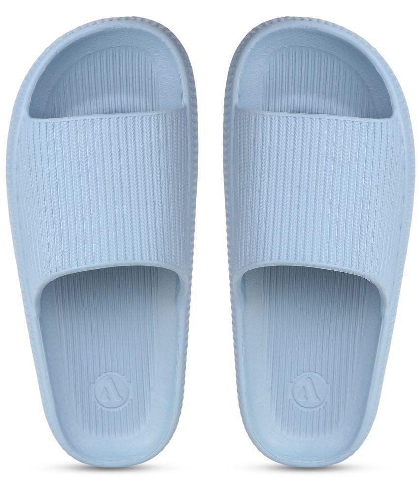 Aqualite Blue Womens Slide Flip Flop - None