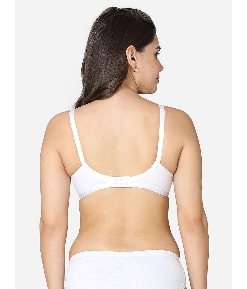 VStar - White Cotton Non Padded Women''s Everyday Bra ( Pack of 1 ) - None