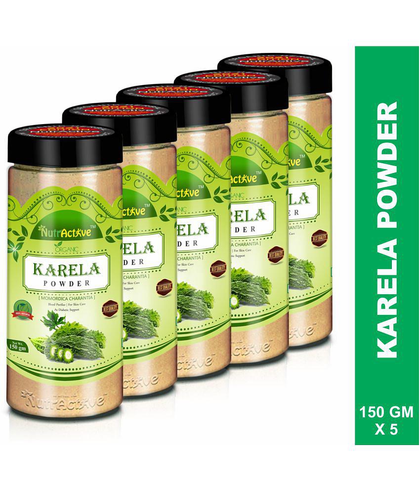 NutrActive Karela ( Bitter Gourd) For Skin Care Powder 750 gm Pack Of 5