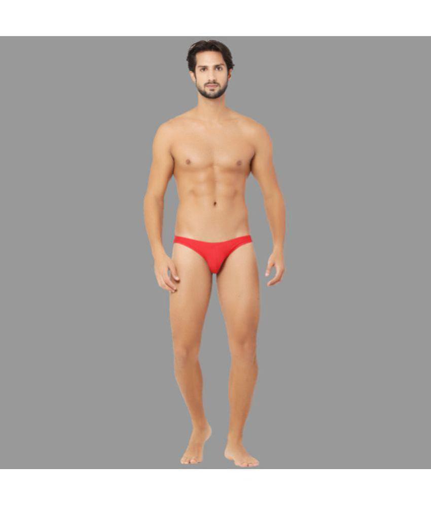 Bruchi Club - Red Modal Men's Bikini ( Pack of 1 ) - None