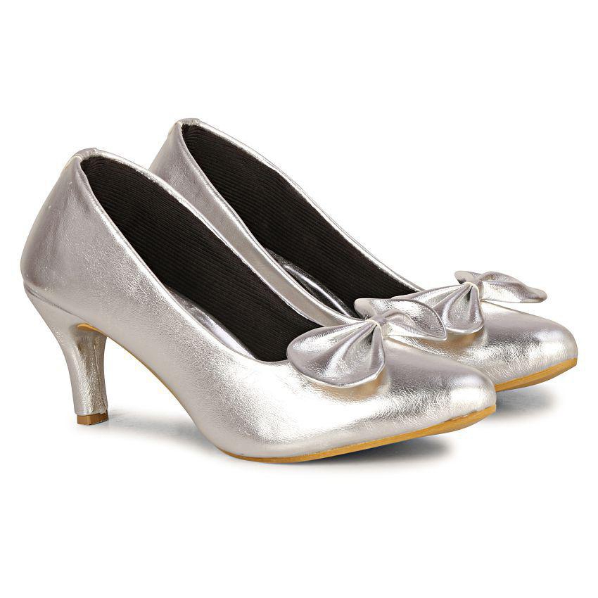 Ishransh - Silver Women's Pumps Heels - None