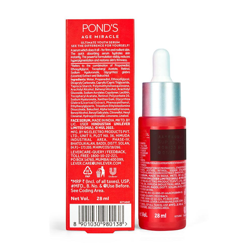 Pond's Age Miracle Ultimate Youth Serum 10% Retinol Bakuchiol Complex