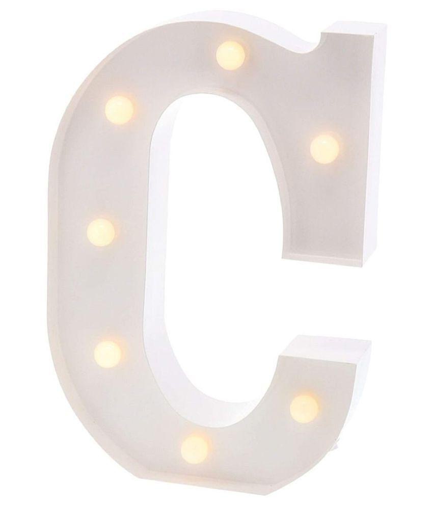 MIRADH LED Marquee Letter Light,(Letter-C) LED Strips - Yellow