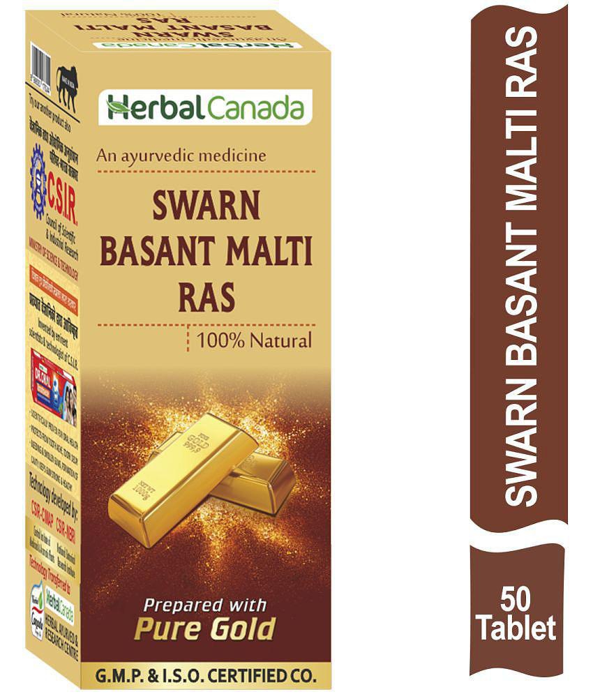 Herbal Canada Swarn Basant Malti Ras Tablet 50 no.s