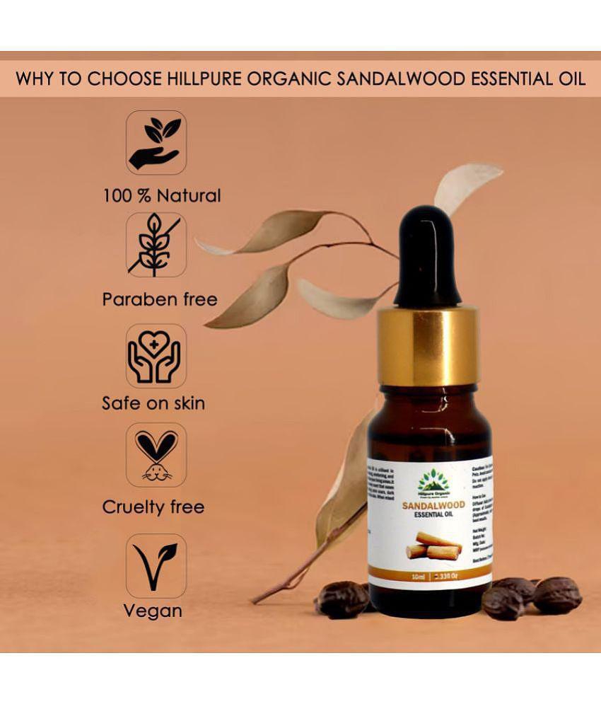 Hillpure Organic - Sandalwood Essential Oil 10 mL ( Pack of 1 )