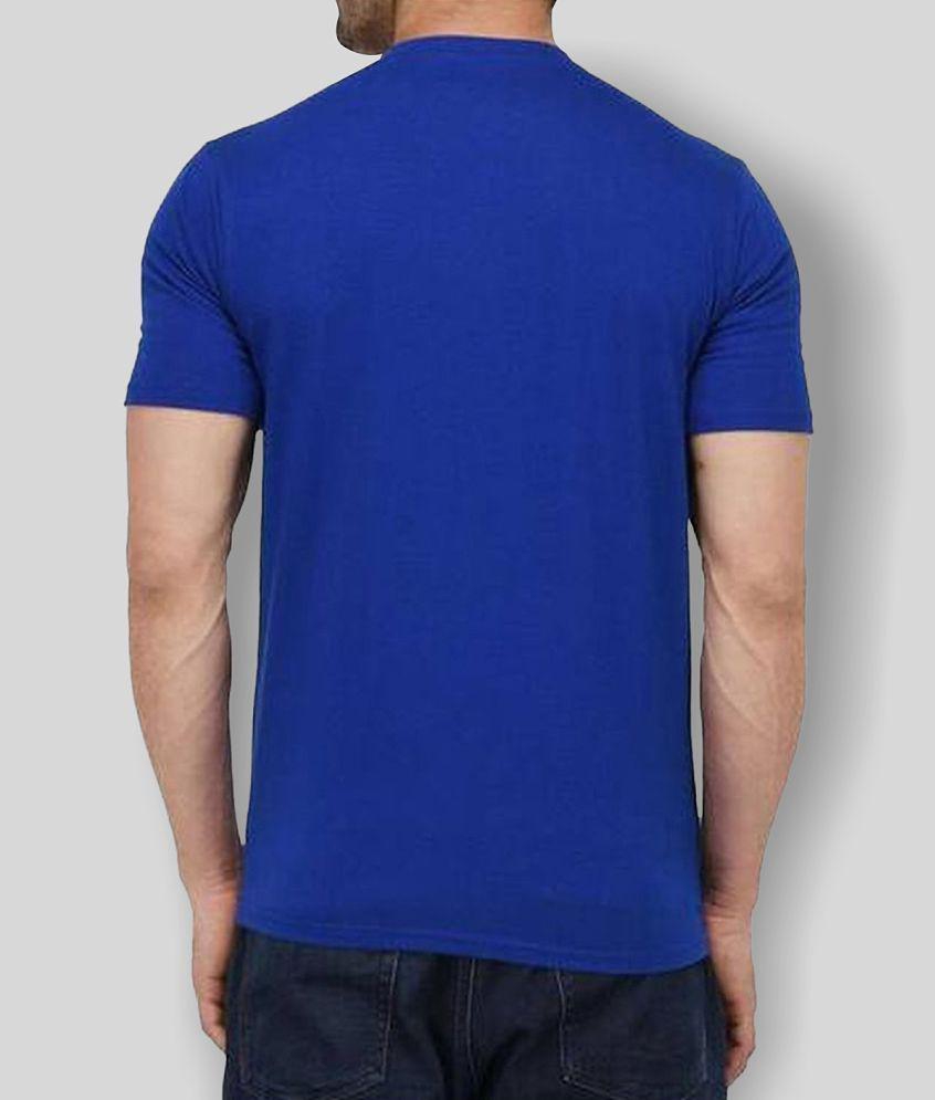 Sophisticated Men SKYRISE - Blue Cotton Slim Fit Mens T-Shirt ( Pack of 1 ) - None 2025 at ShopC