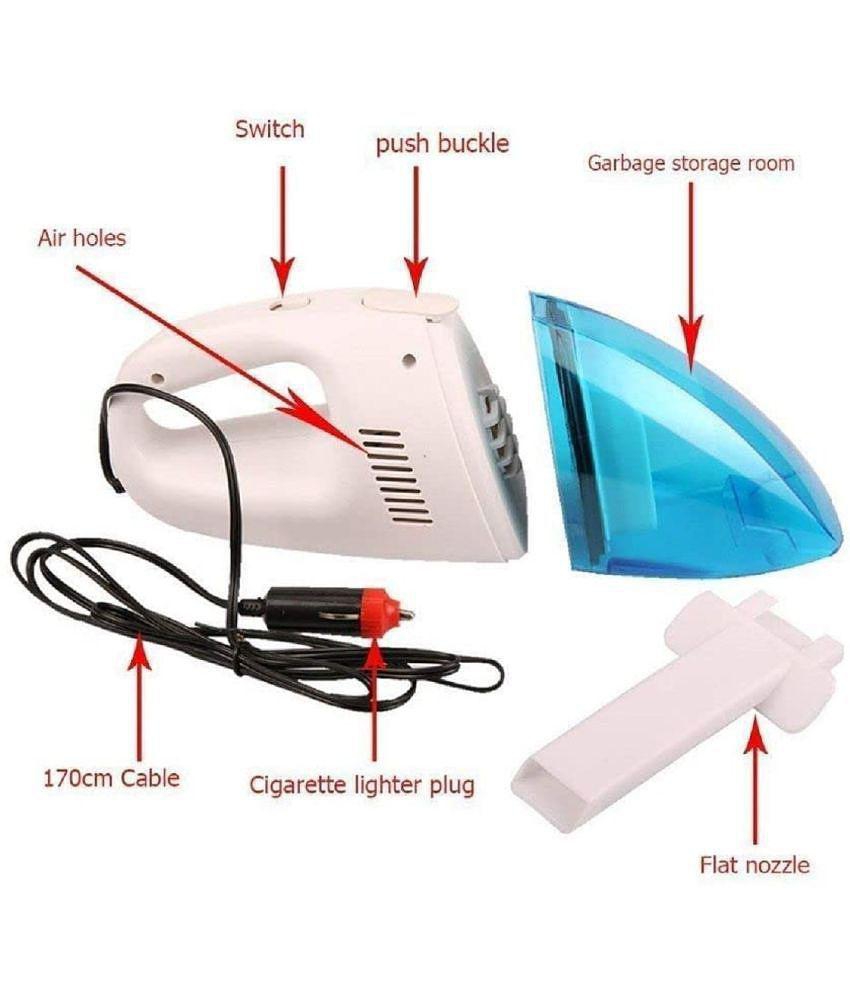 Powerful Portable & High Power 12V Vacuum Cleaner for Car and Home Wet and Dry Car Vaccum Cleaner Multipurpose Vaccum Cleaner for Car Cleaning