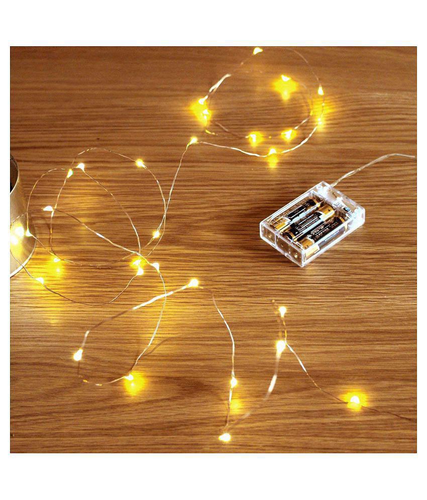 MIRADH - Gold 3Mtr String Light (Pack of 1) - Yellow