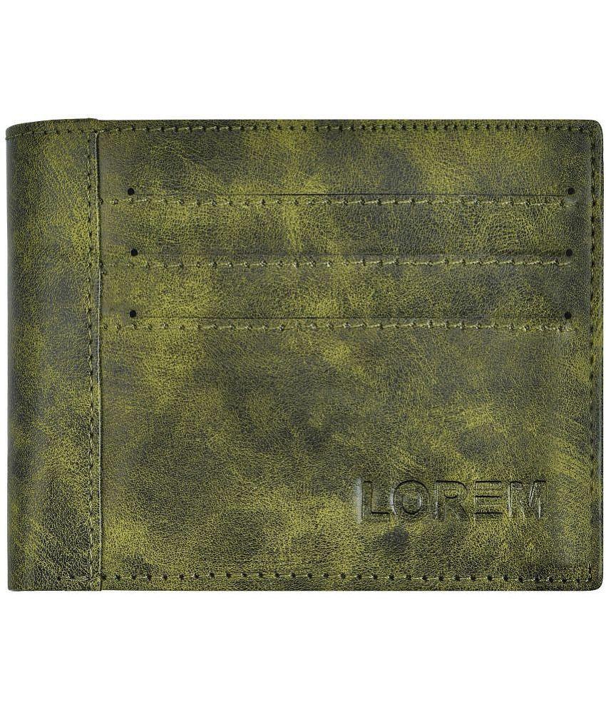 Latest Men Lorem - Green Faux Leather Mens Two Fold Wallet ( Pack of 1 ) - Green 2025 at ShopCir