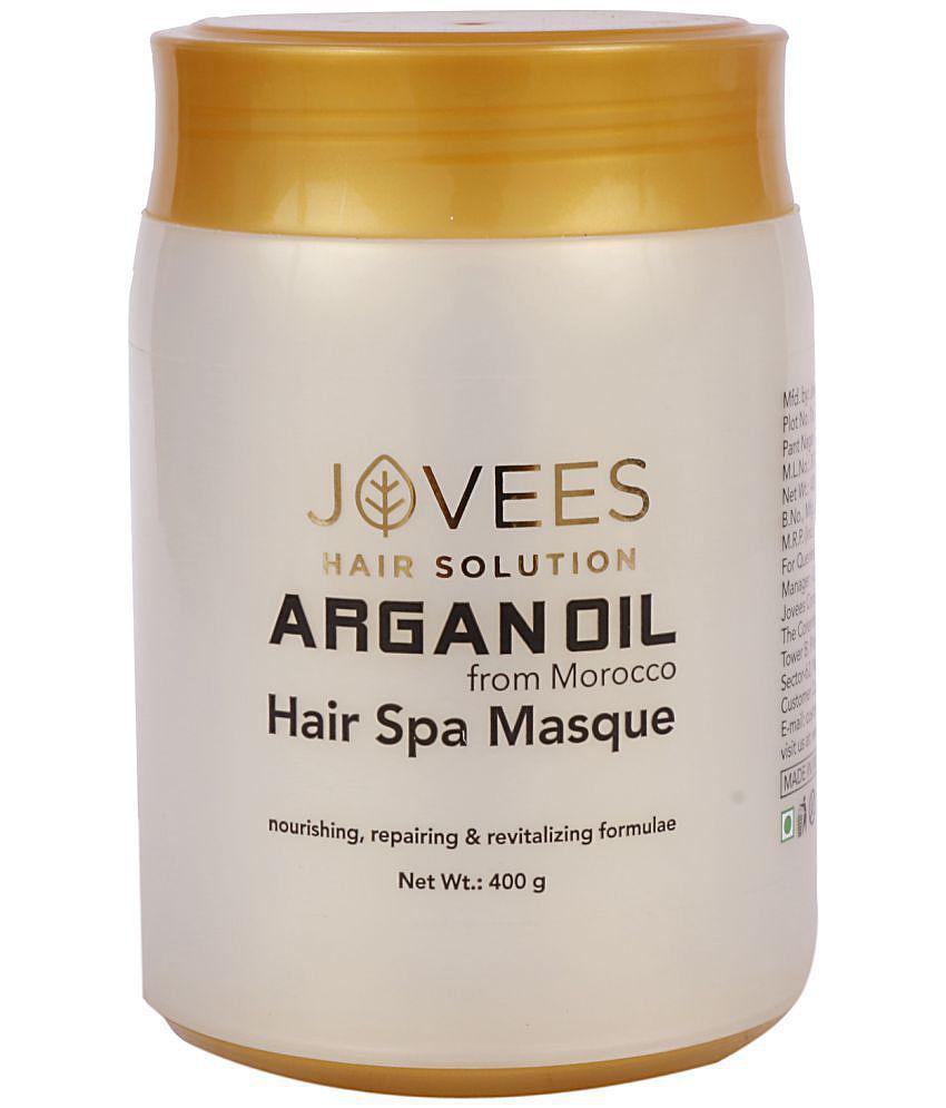 Jovees Herbal Argan Oil Hair Spa Mask for Dry and Fizzy Hair | Controls Hairfall and Repairs Damaged Hair | Rich in Moroccon Argan Oil and Jojoba Oil | For Women/Men | 400GM