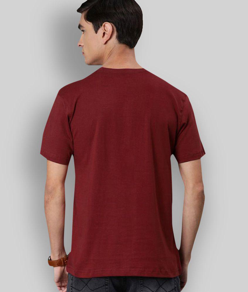 Sophisticated Men Be Awara - Maroon Cotton Relaxed Fit Men's T-Shirt ( Pack of 1 ) - None 2025 a