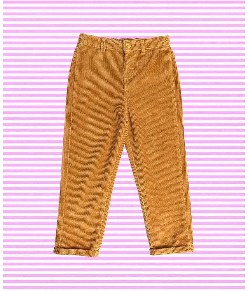 Buy Online Miniklub Retail Private Limited MINI KLUB Pack of 1 Boys Cotton Trousers ( Brown ) - None