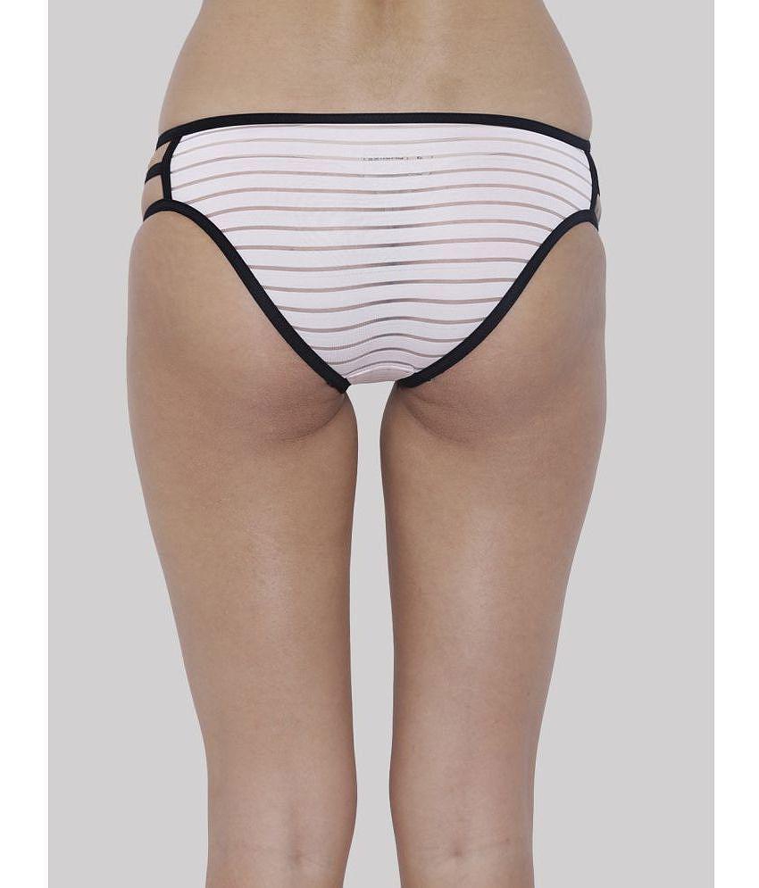 Modern Men BASIICS By La Intimo - Multicolor BCPBK04 Polyester Striped Womens Hipster ( Pack of 