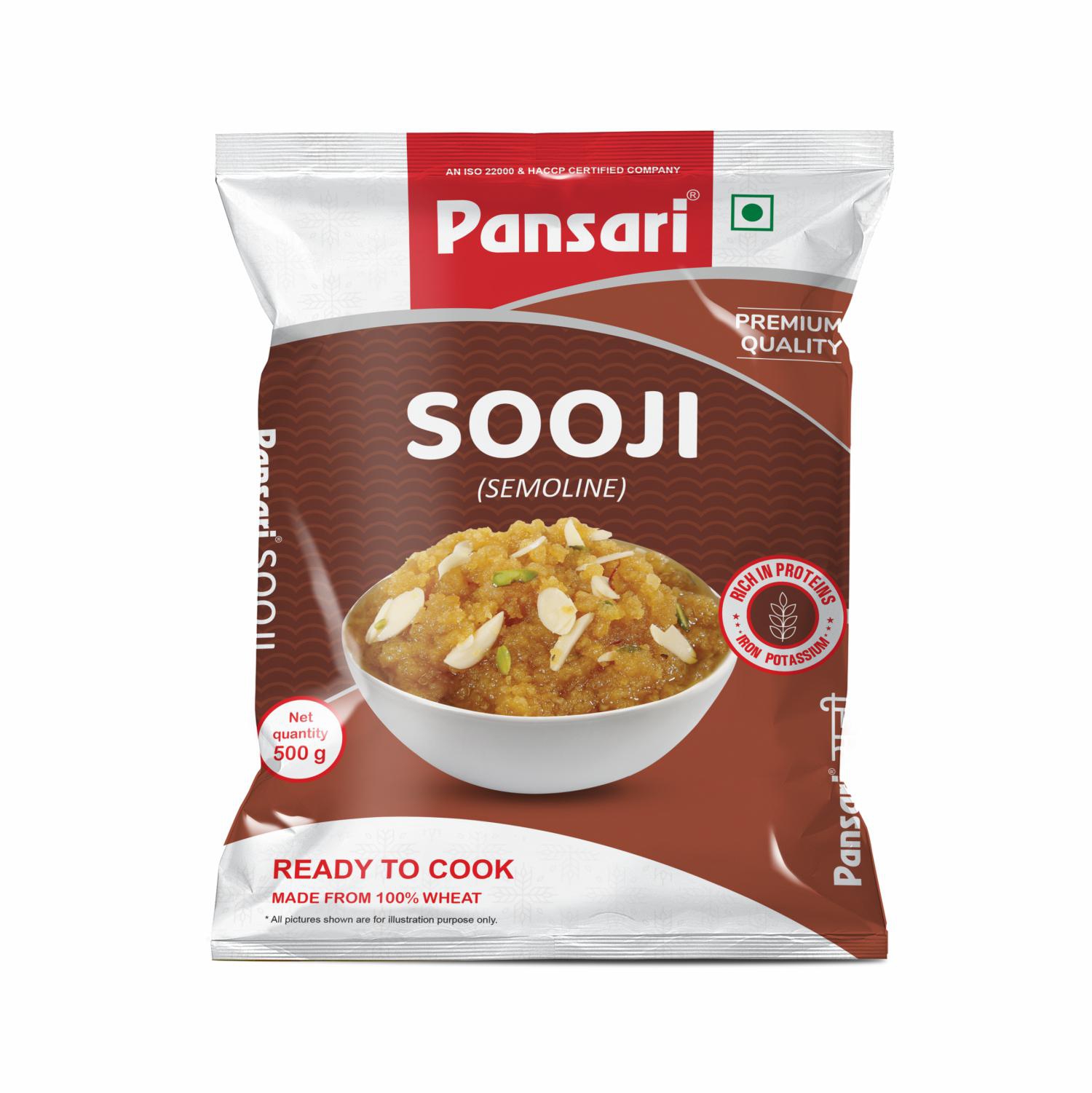 PANSARI SOOJI 500 GM