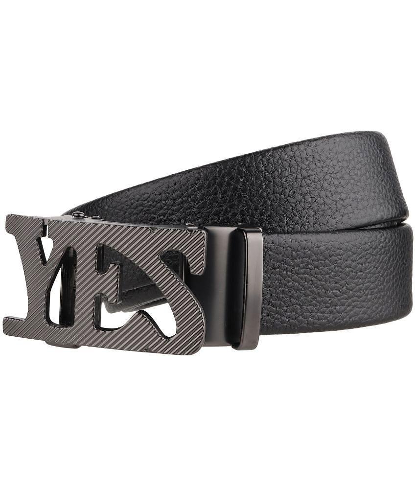 Best Men Zacharias - Black Leather Men's Casual Belt ( Pack of 1 ) - None 2025 at ShopCircuit | 