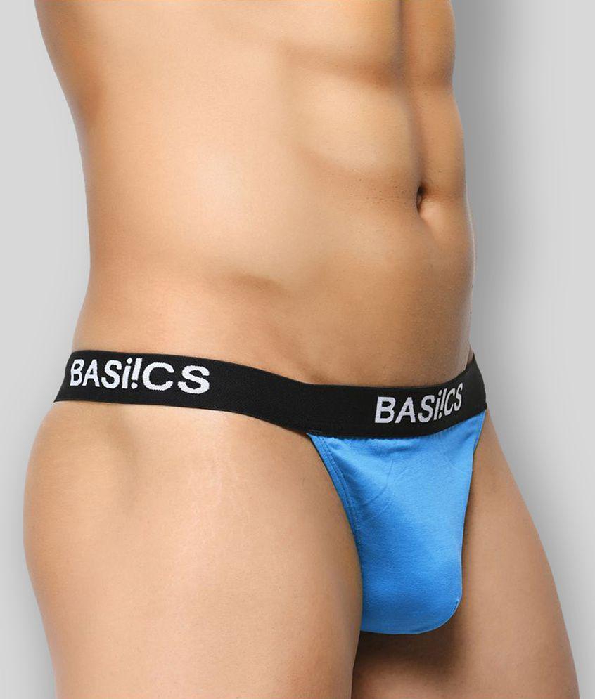 Best Men BASIICS By La Intimo - Multicolor Cotton Mens Thongs ( Pack of 3 ) - S 2025 at ShopCirc