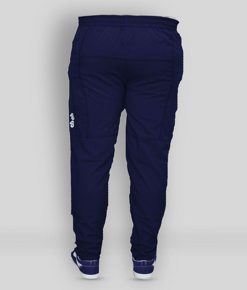 Forbro - Navy Blue Polyester Men's Trackpants ( Pack of 1 ) - L