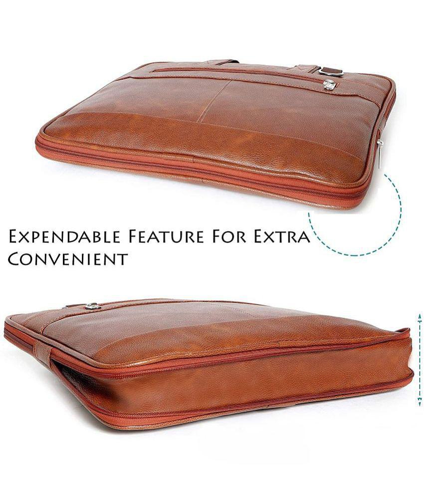 Latest Men krishiv - Tan Synthetic Leather Office Bag - Tan 2025 at ShopCircuit | ONDC