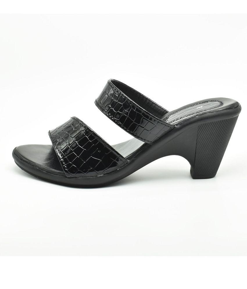 Dream Makers - Black Women's Slip On Heels - None