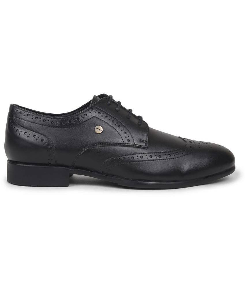 Exclusive Men Liberty - Black Mens Brogue Formal Shoes - None 2025 at ShopCircuit | ONDC