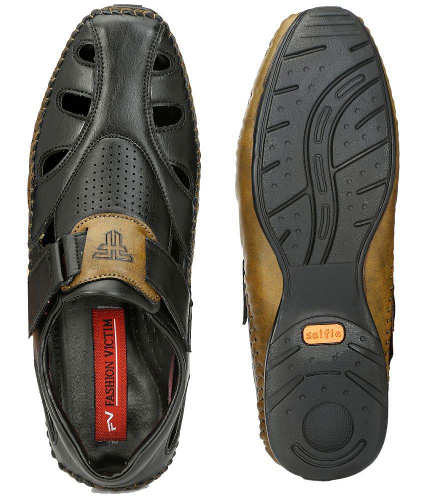 Chic Women Fashion Victim - Black Men's Sandals - None 2025 at ShopCircuit | ONDC