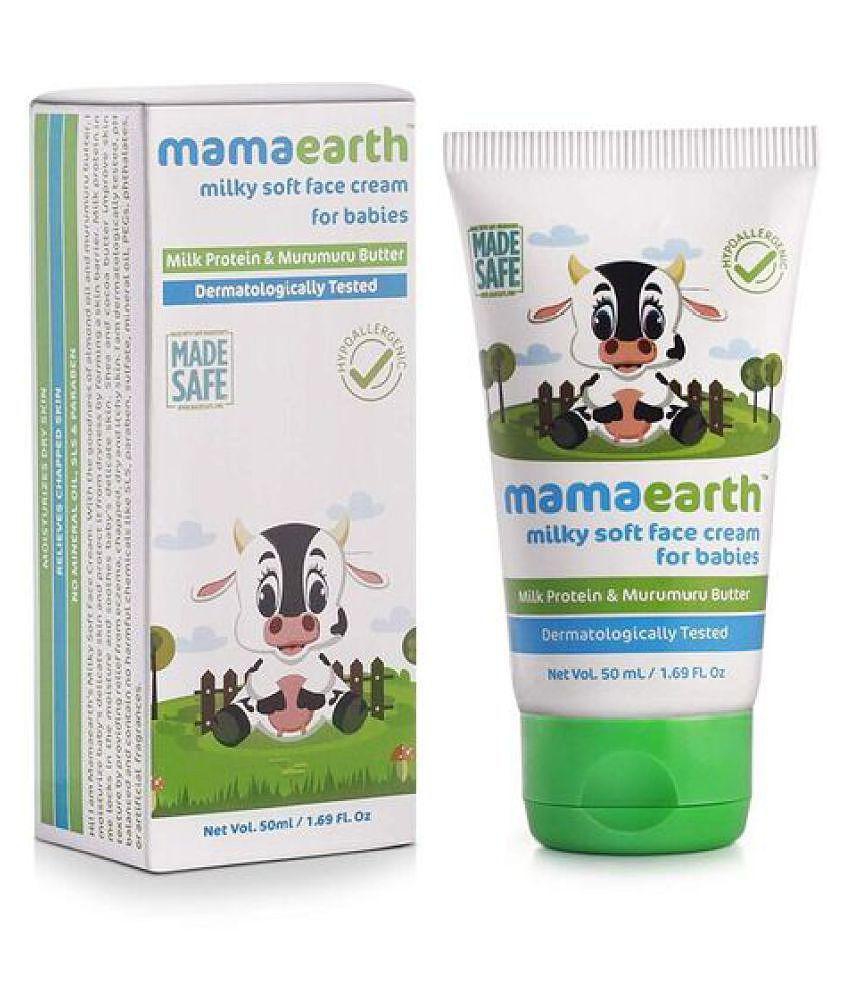 Mamaearth Milky Soft Natural Baby Face Cream for Babies 50mL änd Gentle Cleansing Shampoo for babies (200 ml, 0-5 Yrs)