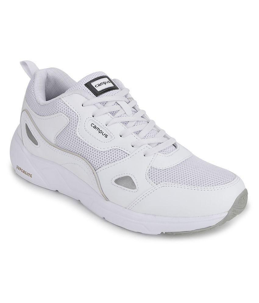 Campus WISDOM White  Men's Sports Running Shoes - 8