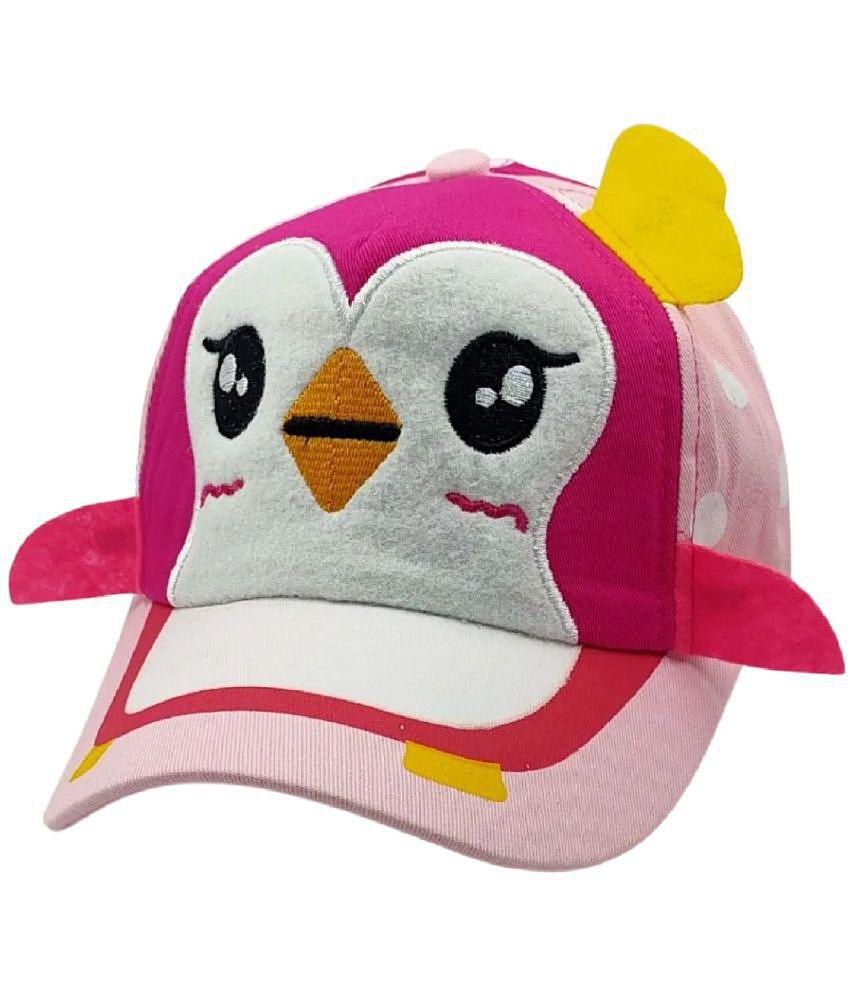 Exclusive Men Zacharias girl's Kids Cotton Cap kc-05 (Pink_1-4 Years) (Pack of 1) - None 2025 at