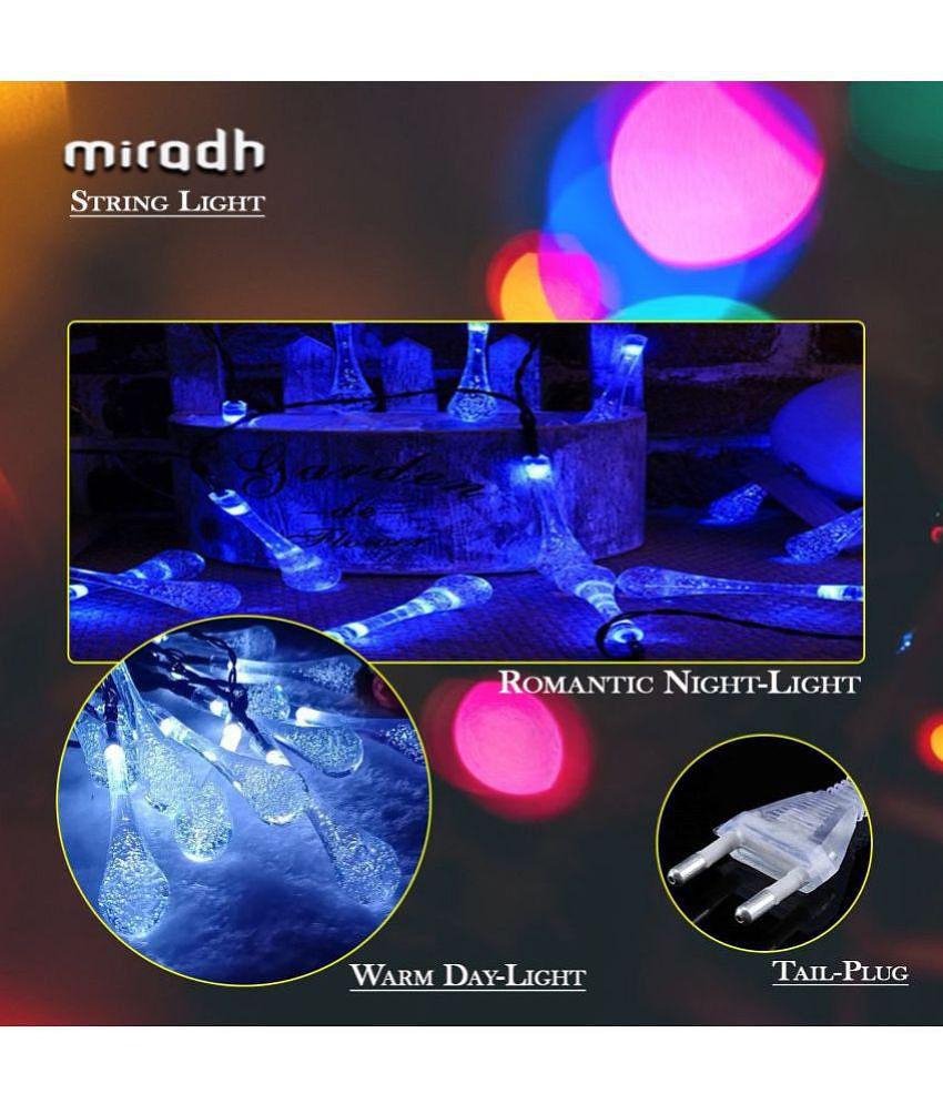 MIRADH - Blue 3Mtr String Light ( Pack of 1 ) - Blue