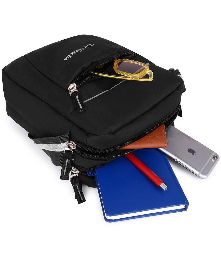 Affordable Men Da Tasche Heavy Sling Bag/Messenger Bag - Black 2025 at ShopCircuit | ONDC
