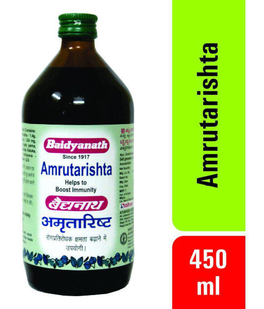 Baidyanath Amrutarishta Bacterial Infection Liquid 450 ml Pack Of 2