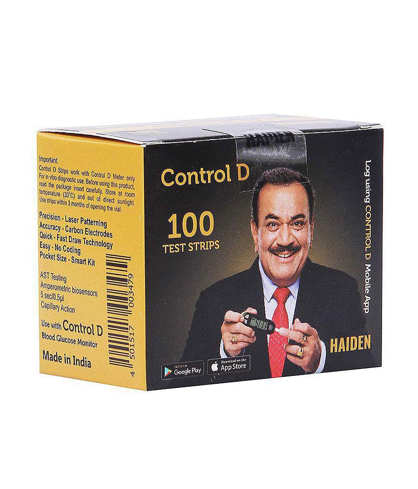 Control D 100 Sugar Test Strips 50X2 Expiry -05/2023