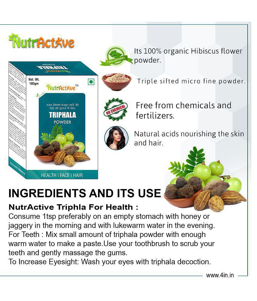 NutrActive Triphala Powder 100 gm Pack of 3