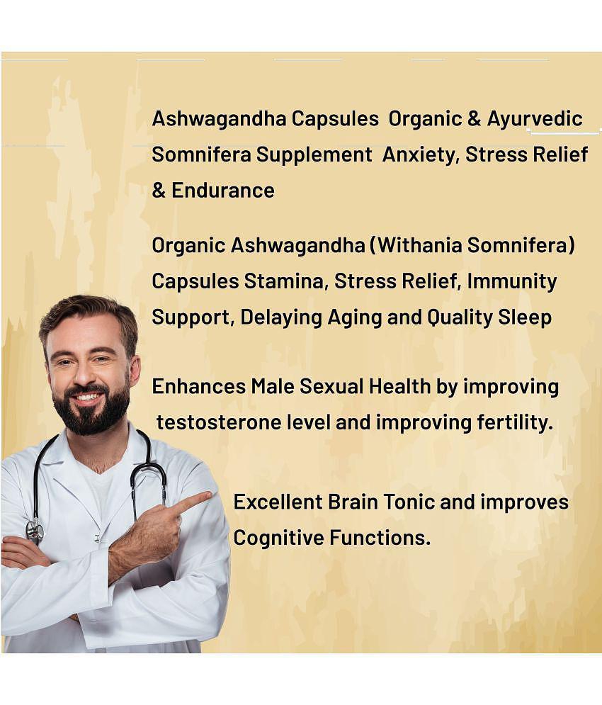 xovak pharmtech Organic Ashwagandha for health care Capsule 50 gm Pack Of 1